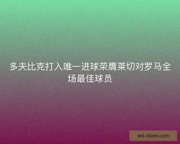 多夫比克打入唯一进球荣膺莱切对罗马全场最佳球员